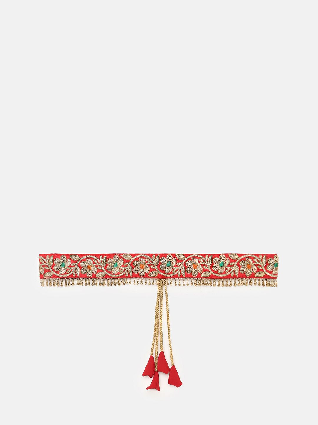 SALWAR STUDIO Women Red Embellished Belt Price in India