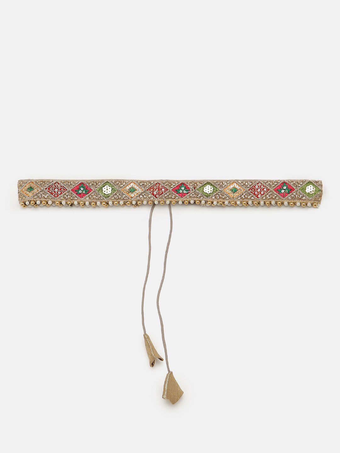 SALWAR STUDIO Women Beige Embellished Belt Price in India