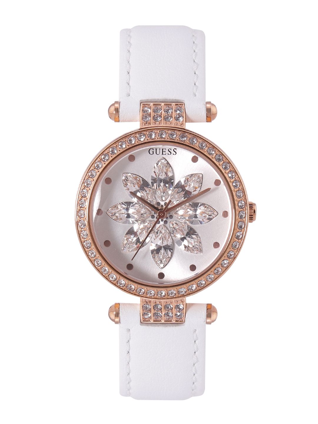 GUESS GUESS Round 32mm White Dial Analog Women Watch - GW0382L3