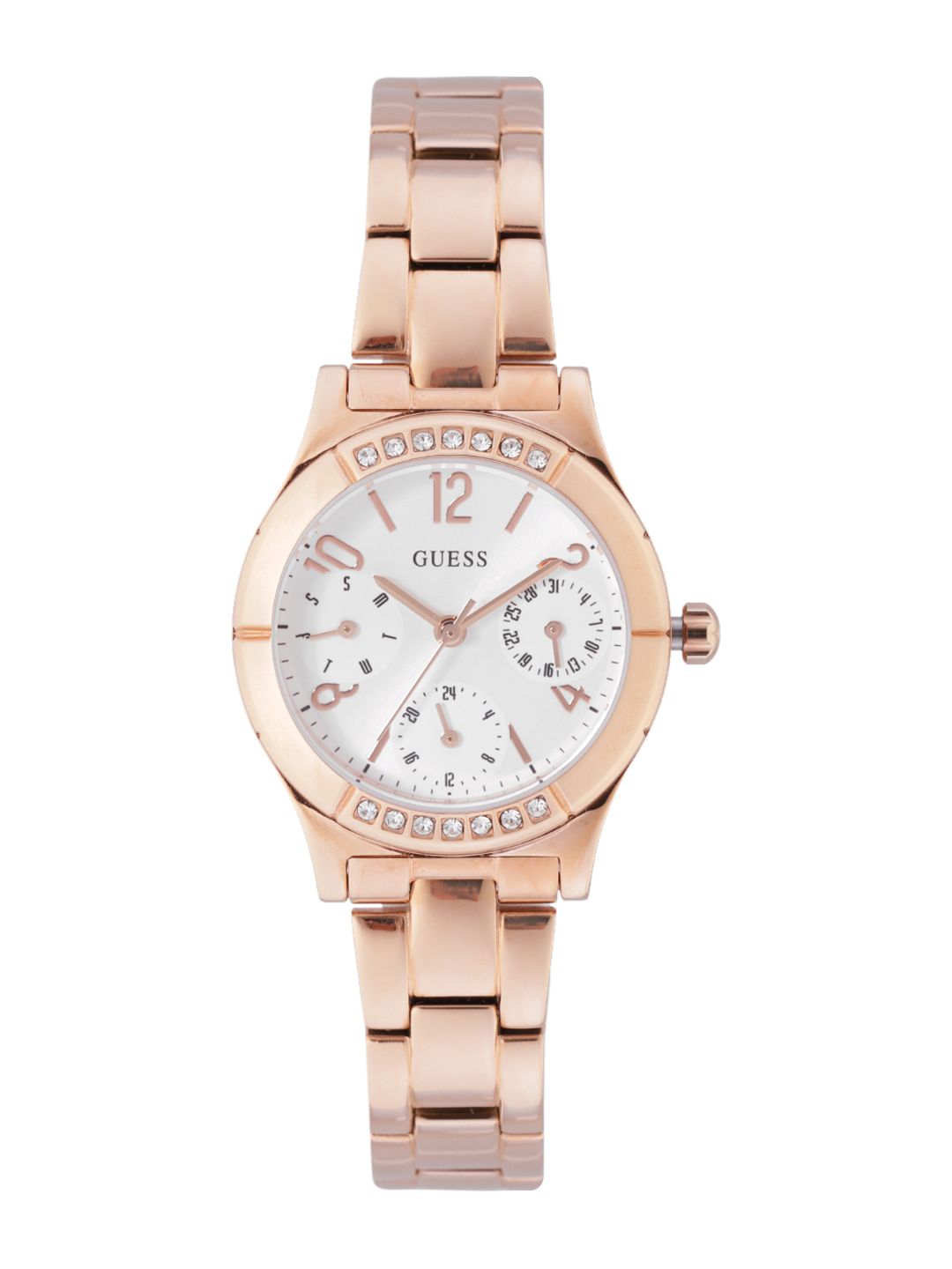 GUESS GUESS Round 29mm White Dial Analog Women Watch - GW0413L3