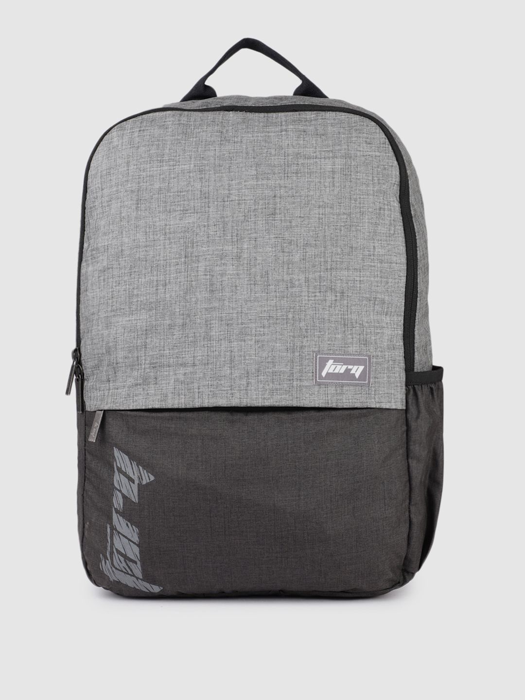 Wildcraft Unisex Grey Melange & Black Brand Logo Backpack Price in India