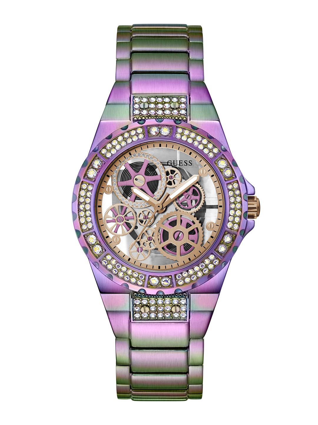 GUESS GUESS Round 39mm Rose Gold Dial Analog Women Watch - GW0302L3