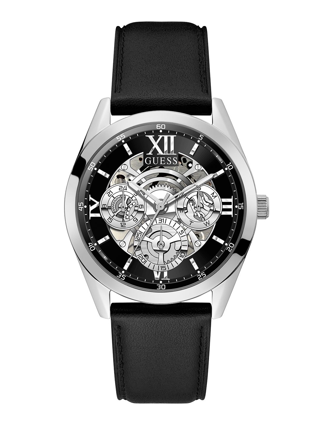GUESS GUESS Round 42mm Silver Dial Analog Men Watch - GW0389G1