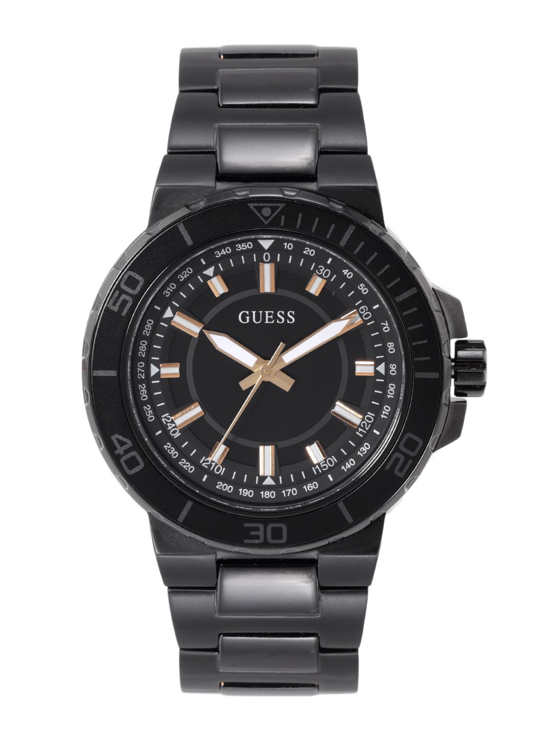 Buy GUESS Round 44mm Gunmetal Dial Analog Men Watch - GW0426G2