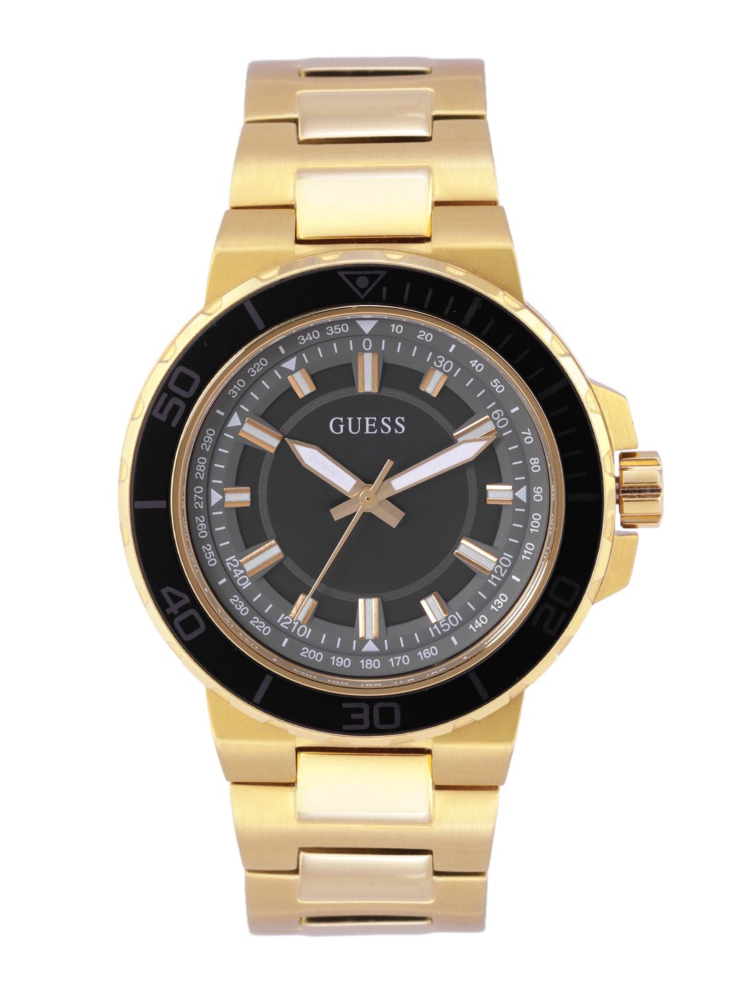 Buy GUESS Round 44mm Gunmetal Dial Analog Men Watch - GW0426G2