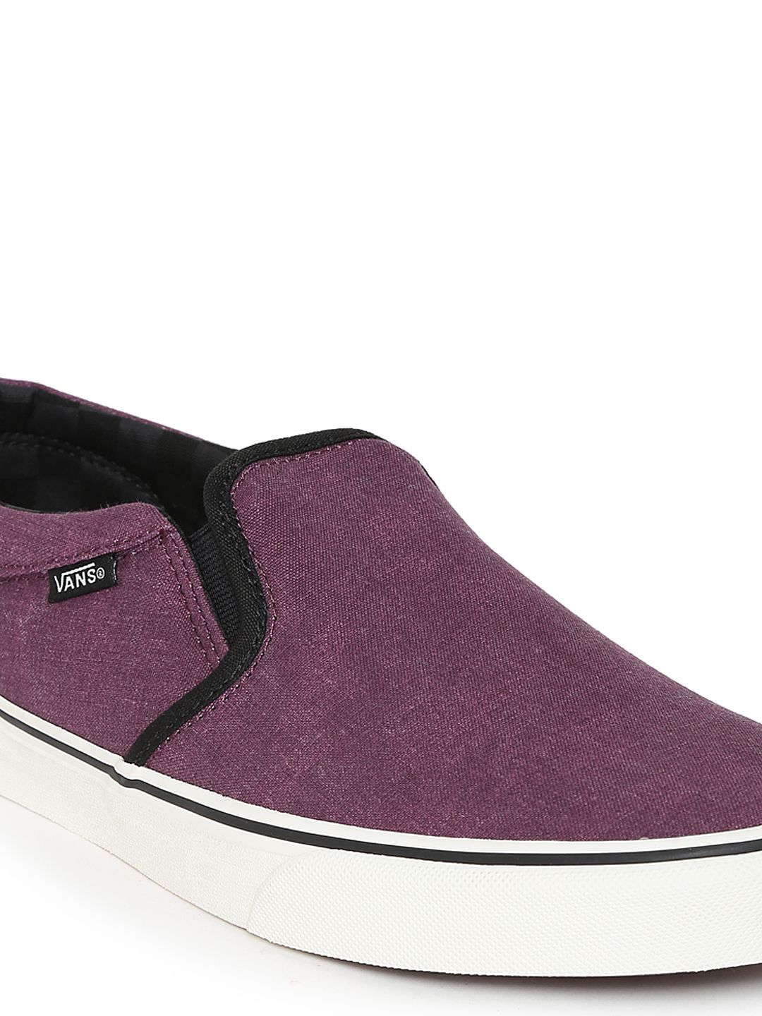 vans solid colors slip on