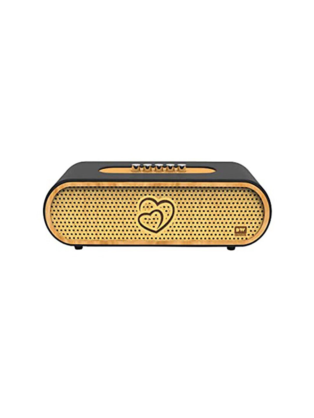 DECIWOOD Black Solid Curved 20W Wooden Portable Bluetooth Speaker Price in India