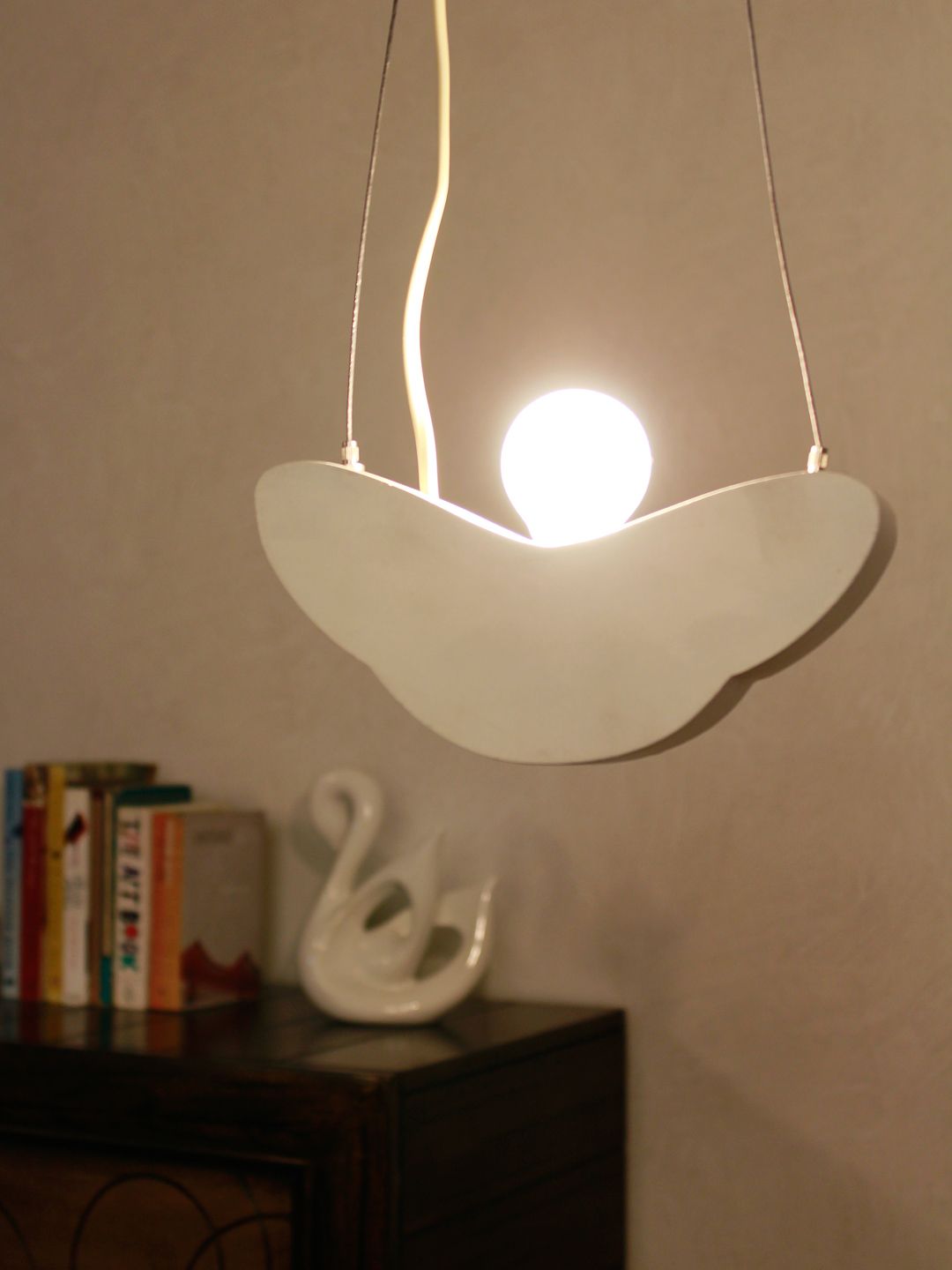 THE LIGHT STORE White Hanging Pendant Lamp Price in India