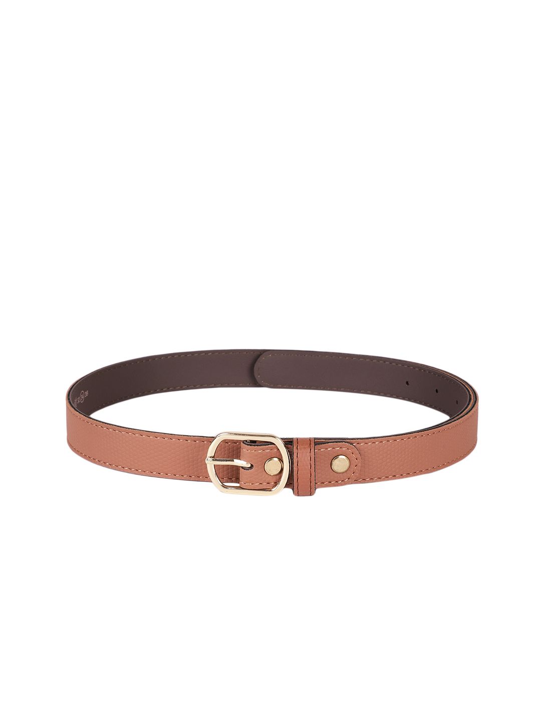 Baggit Women Tan Brown Textured Belt Price in India