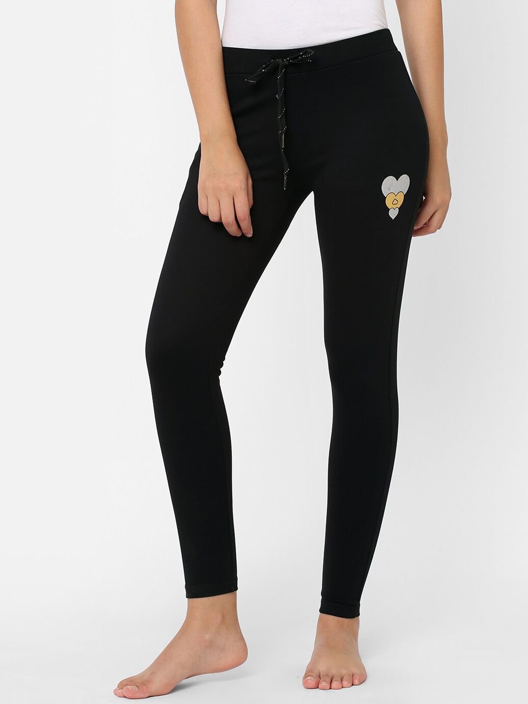 Sweet Dreams Women Black Solid Lounge Pant Price in India