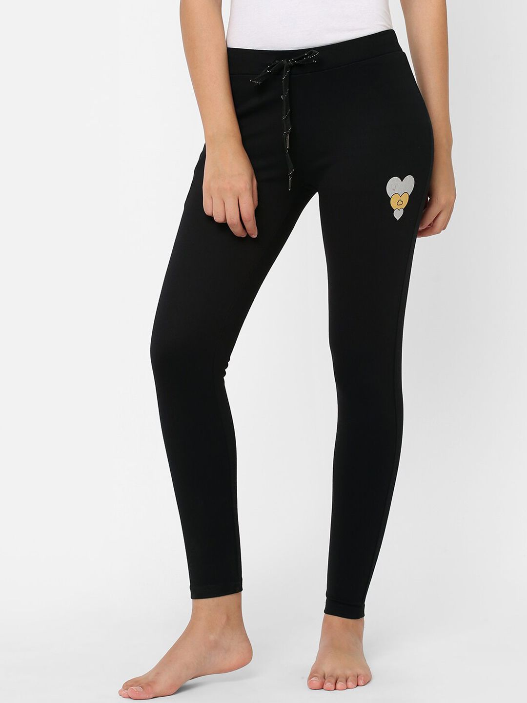 Sweet Dreams Women Black Solid Lounge Pant Price in India