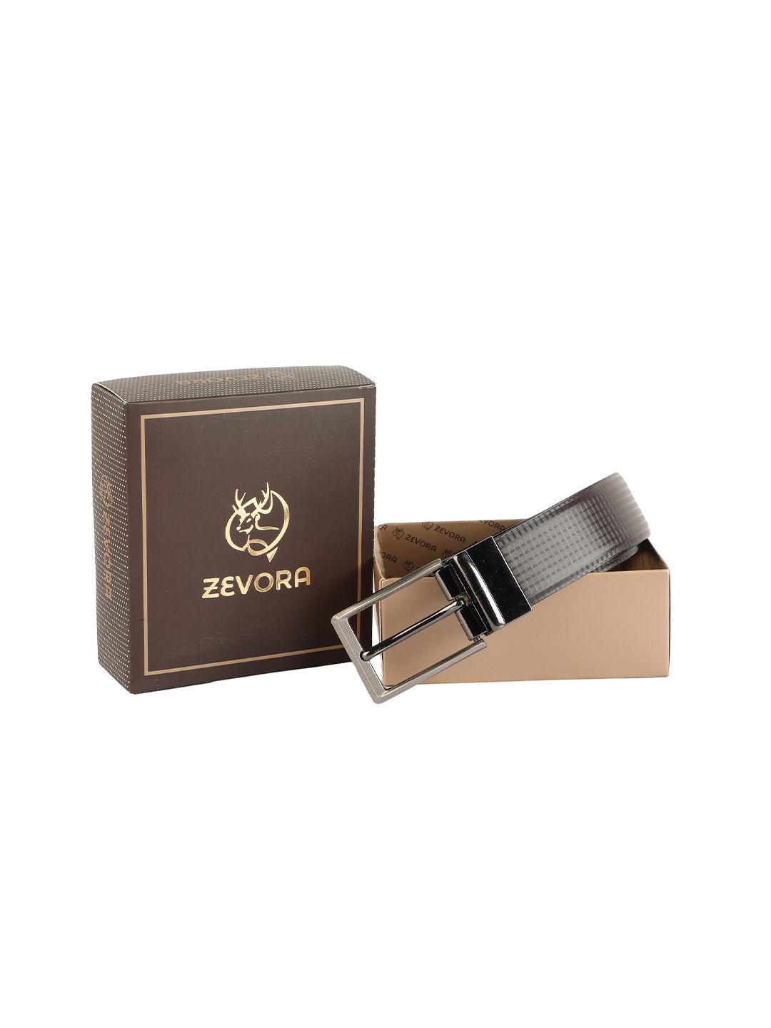 ZEVORA Women Brown Textured Belt Price in India