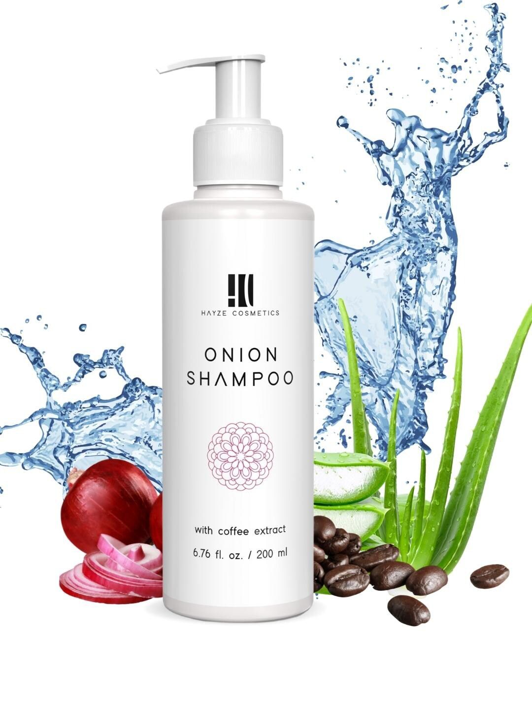 HAYZE COSMETICS Onion Shampoo with Coffee Extract - 200 ml Price in India