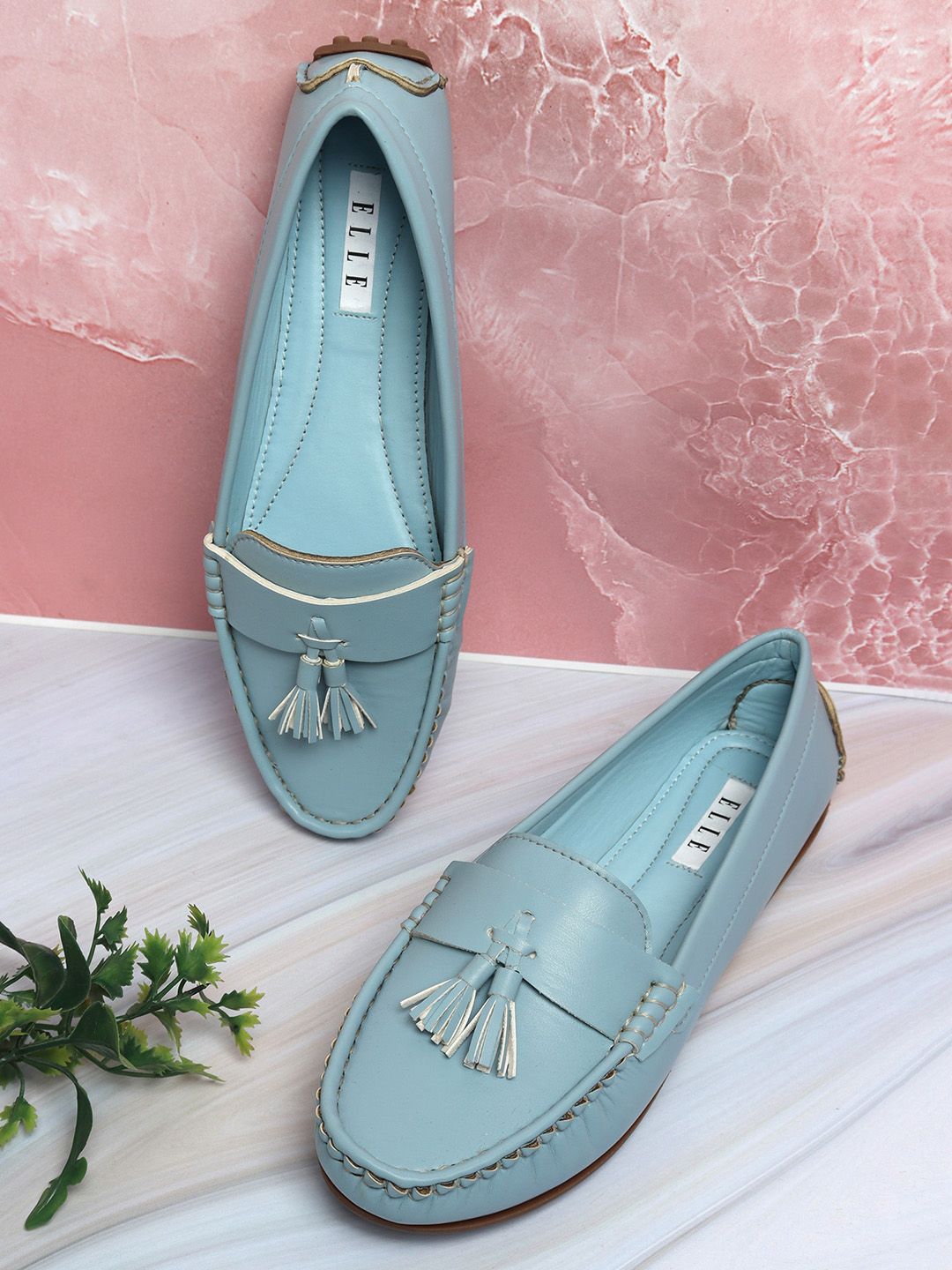 ELLE Women Blue Loafers Price in India
