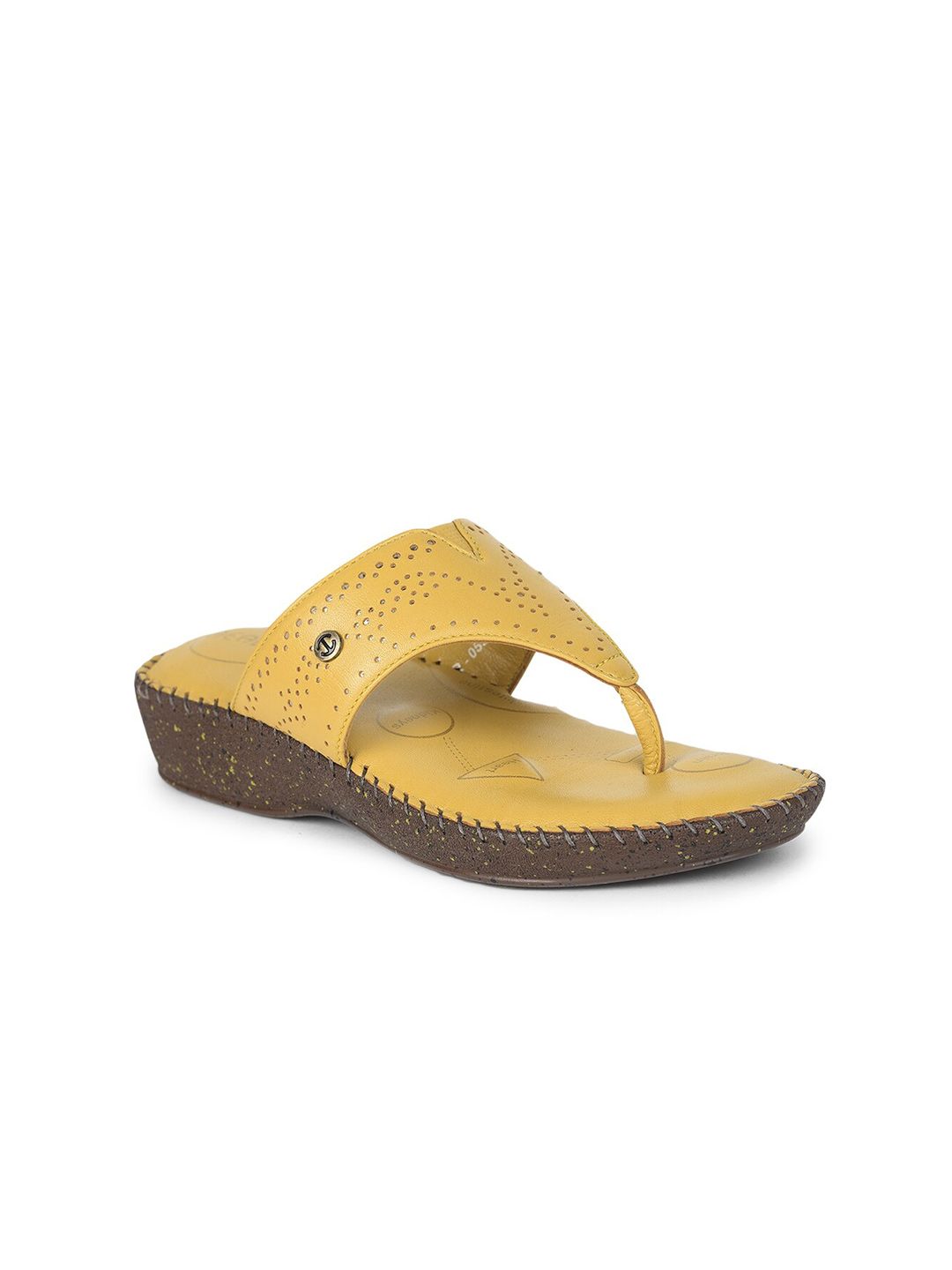 Liberty Women Yellow Slip-On Price in India