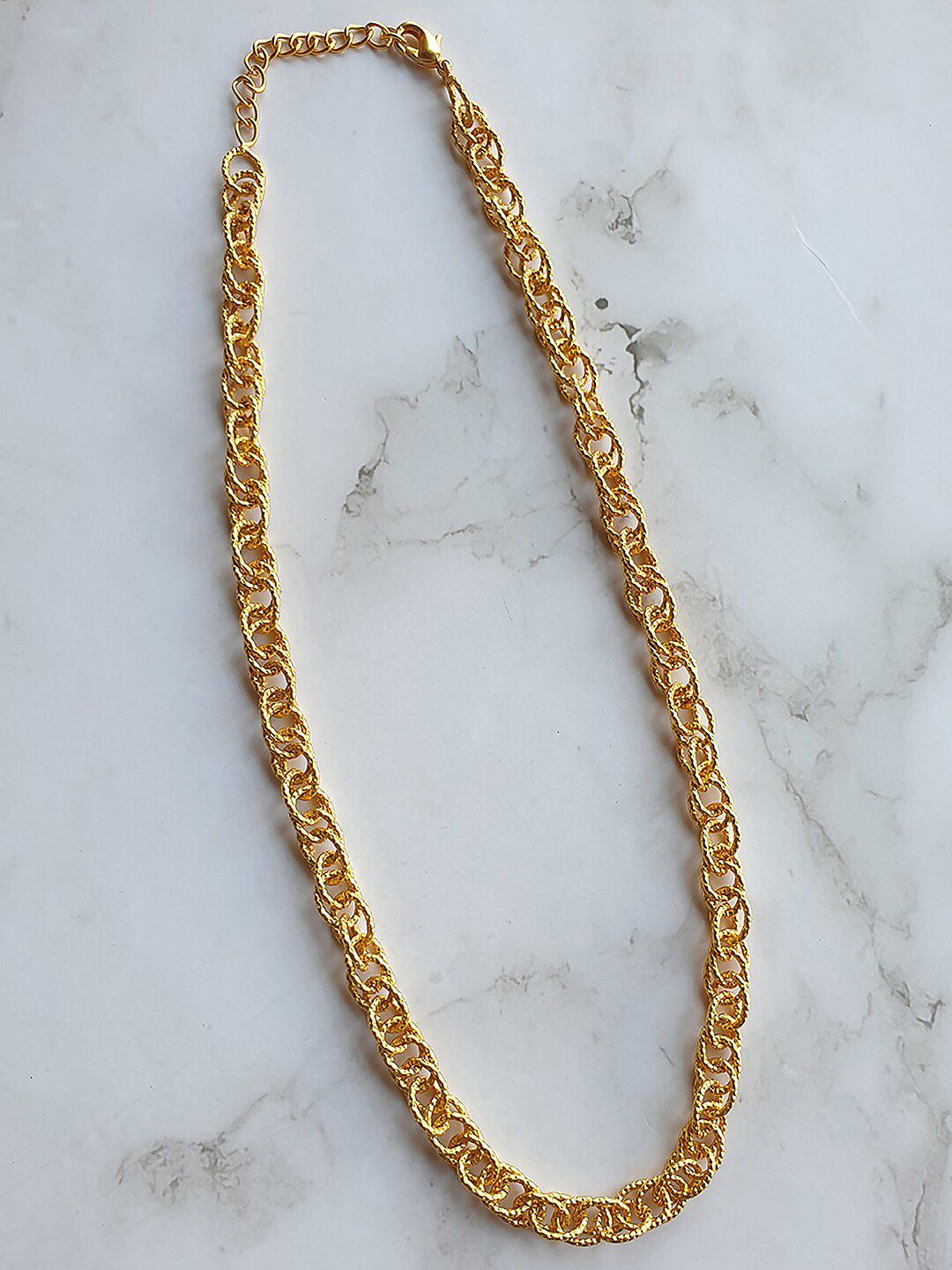 MNSH Brass Gold-Plated Necklace Price in India