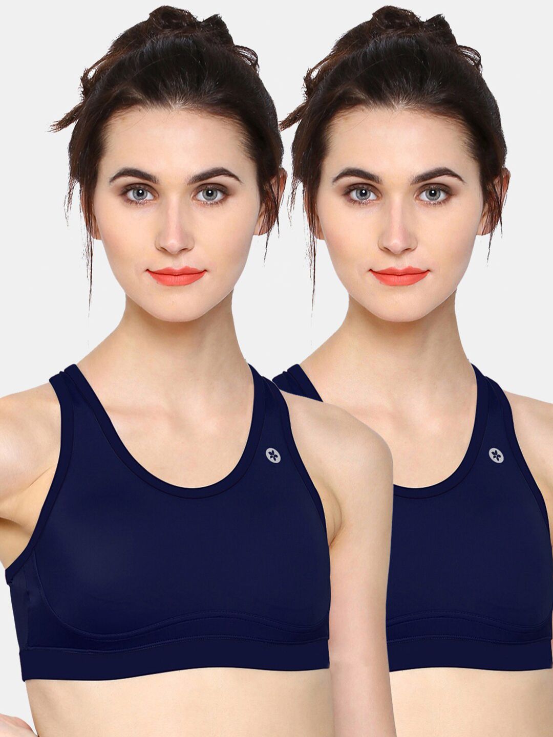 Sonari Navy Blue Lightly Padded Non-Wired Sports Bra Price in India