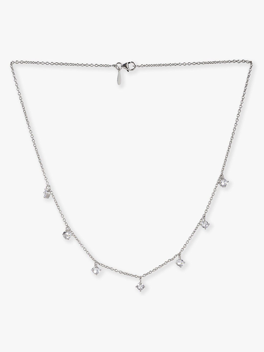 Mikoto by FableStreet Silver-Toned Sterling Silver Silver-Plated Chain Price in India