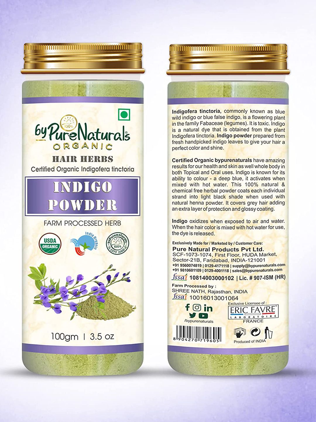 byPureNaturals Organic Natural Herbal Indigo Powder - 100 g Price in India