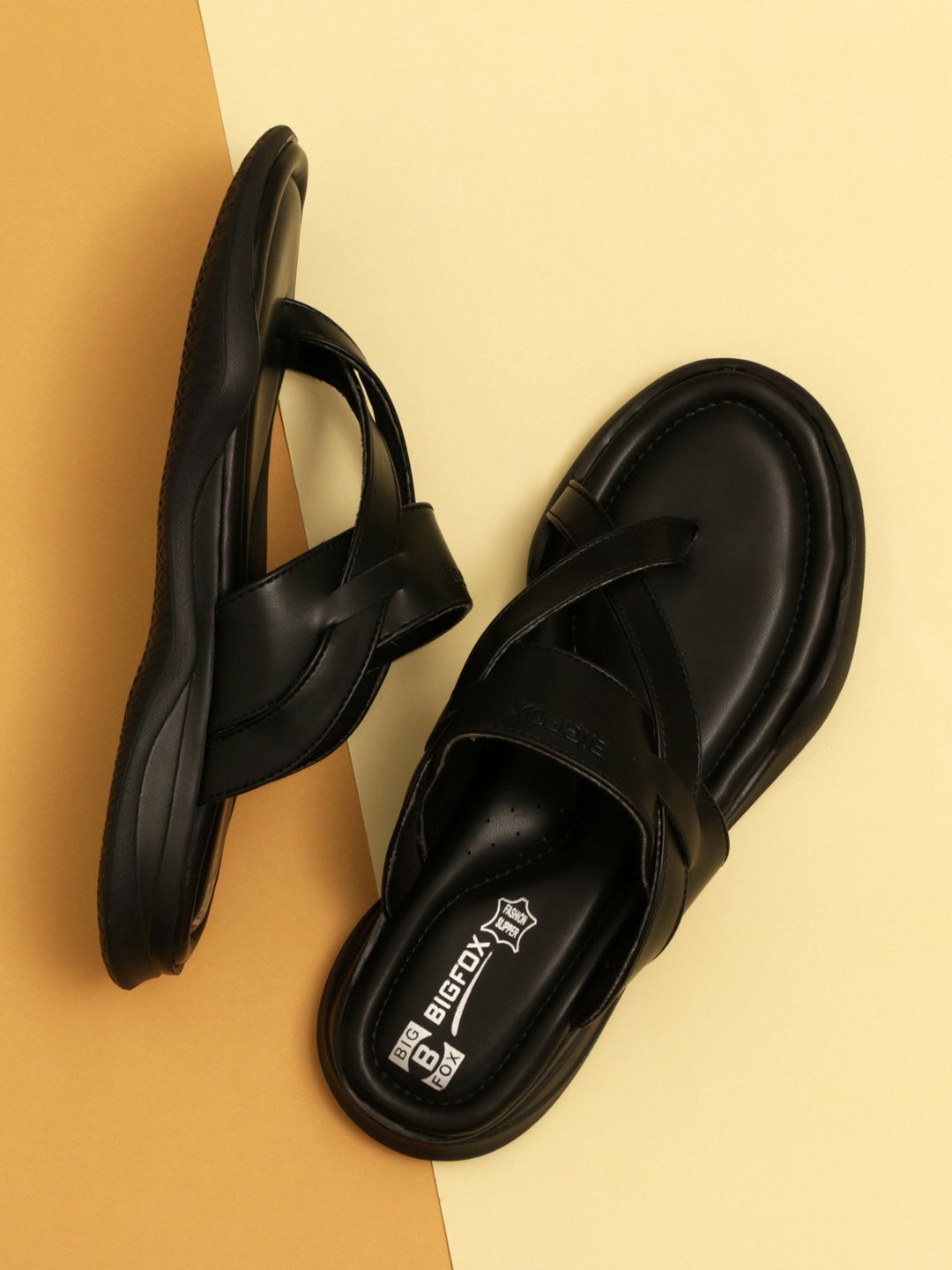 Big Fox Men Black Slip-On
