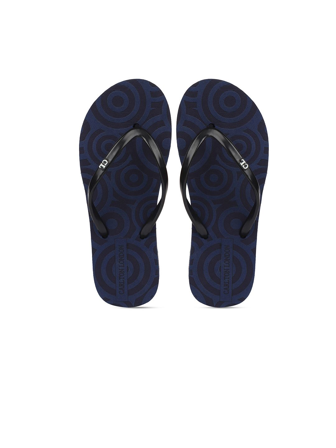 Carlton London Women Navy Blue Sliders Price in India