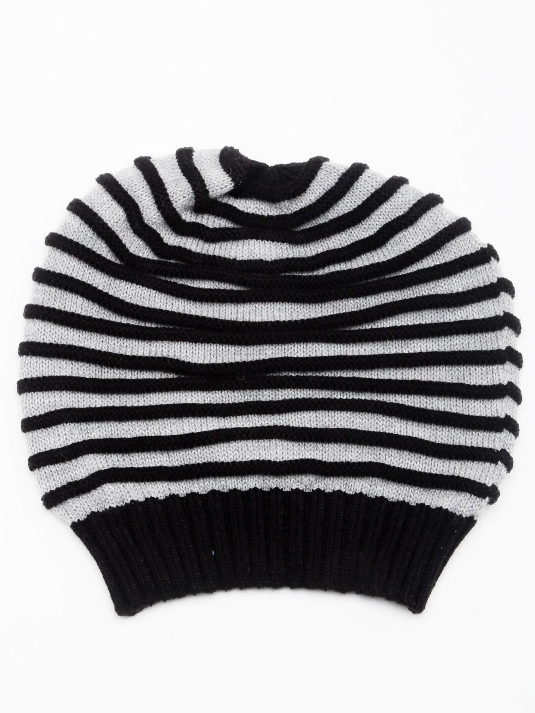 Bharatasya Unisex Black & White Beanie Price in India