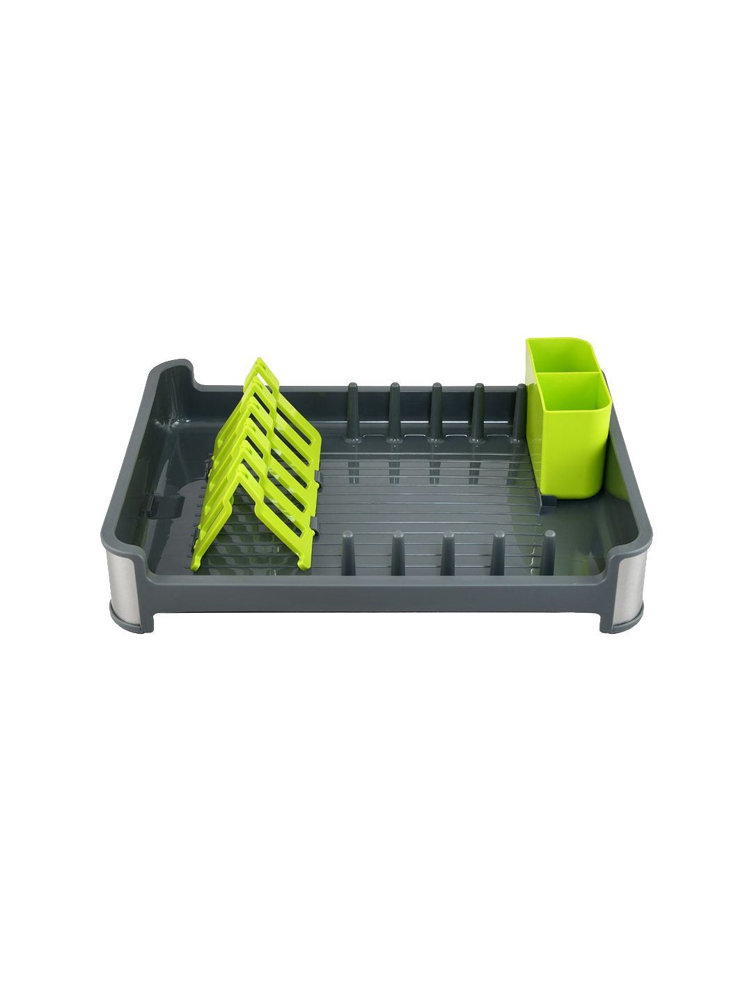 Athome by Nilkamal Grey & Green Solid Dish Rack Price in India