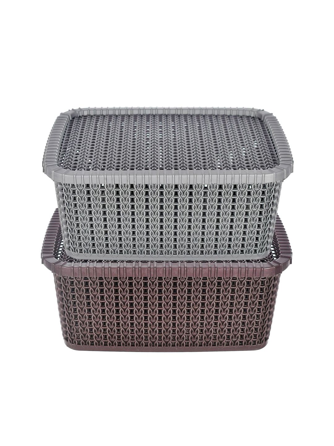 Kuber Industries Set of 2 Multi-utility Baskets Price in India