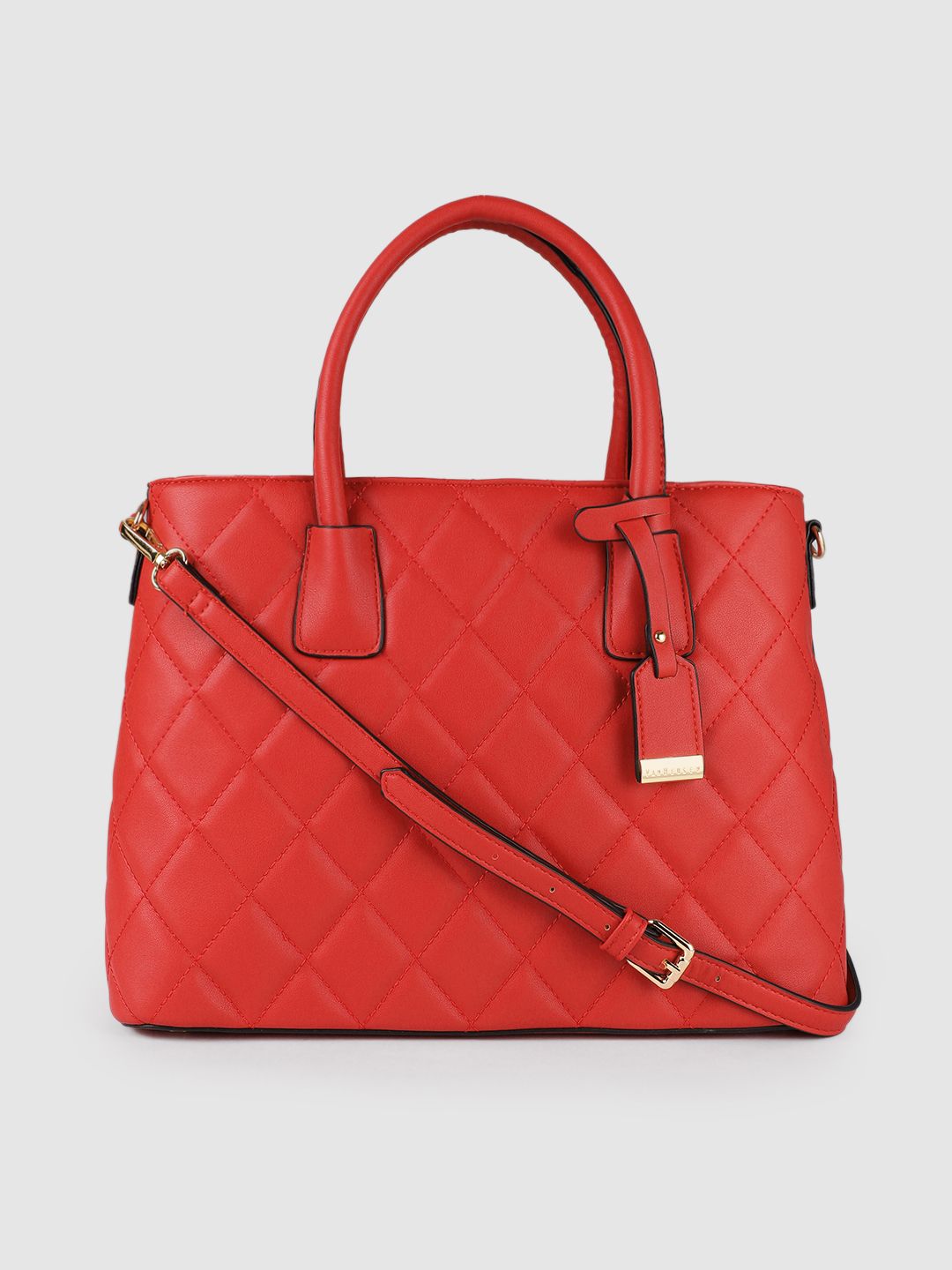 Van Heusen Red Quilted Handheld Bag Price in India