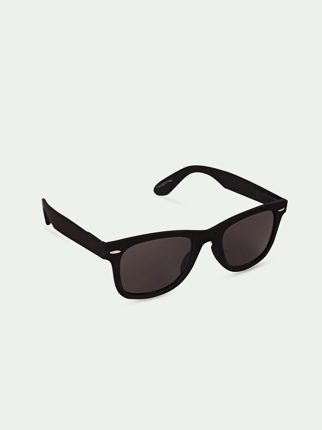 FUZOKU Unisex Black Lens & Black Wayfarer Sunglasses with UV Protected Lens Price in India