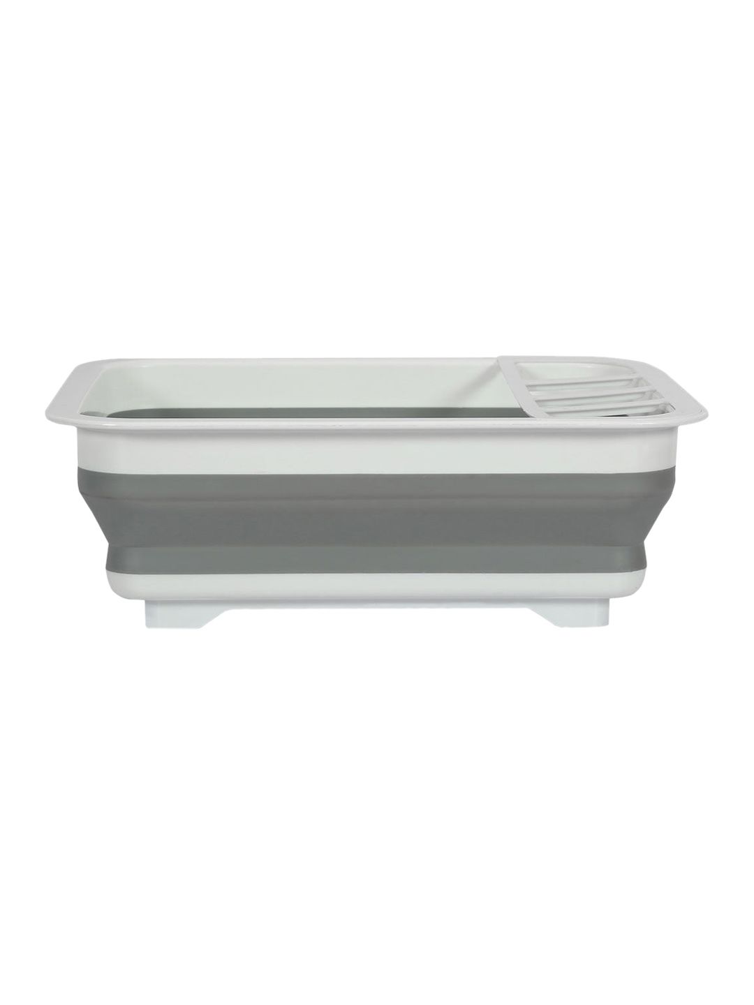 Athome by Nilkamal White & Grey Collapsible Dish Rack Price in India