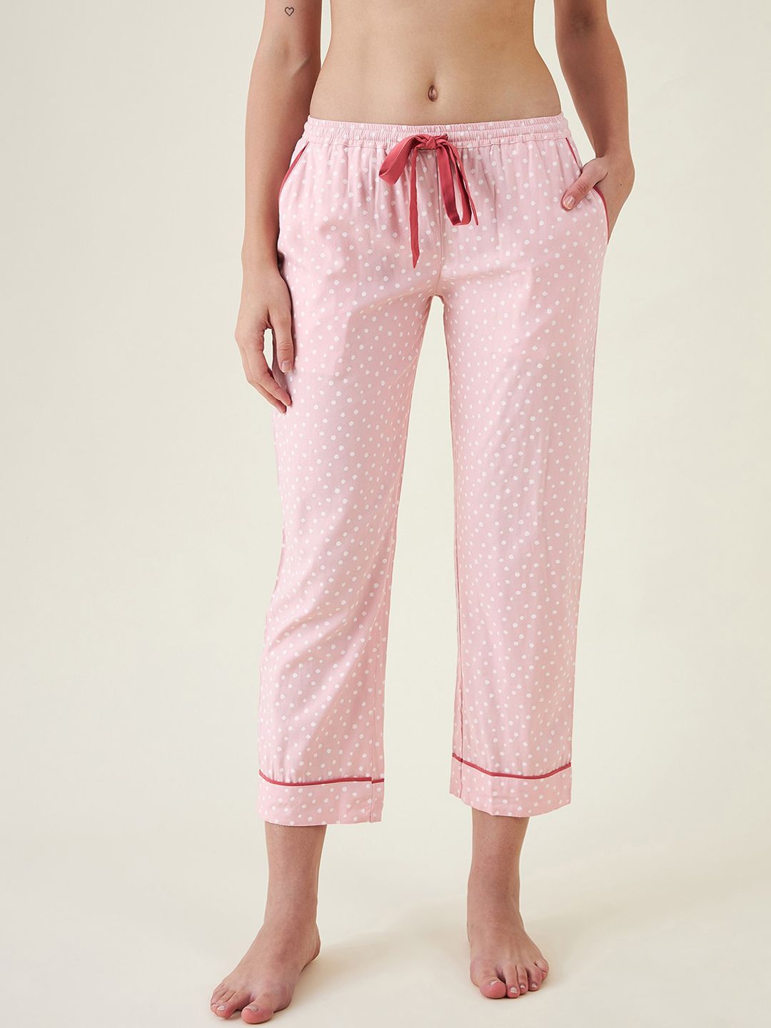 The Kaftan Company Women Pink Lounge Pants Price in India