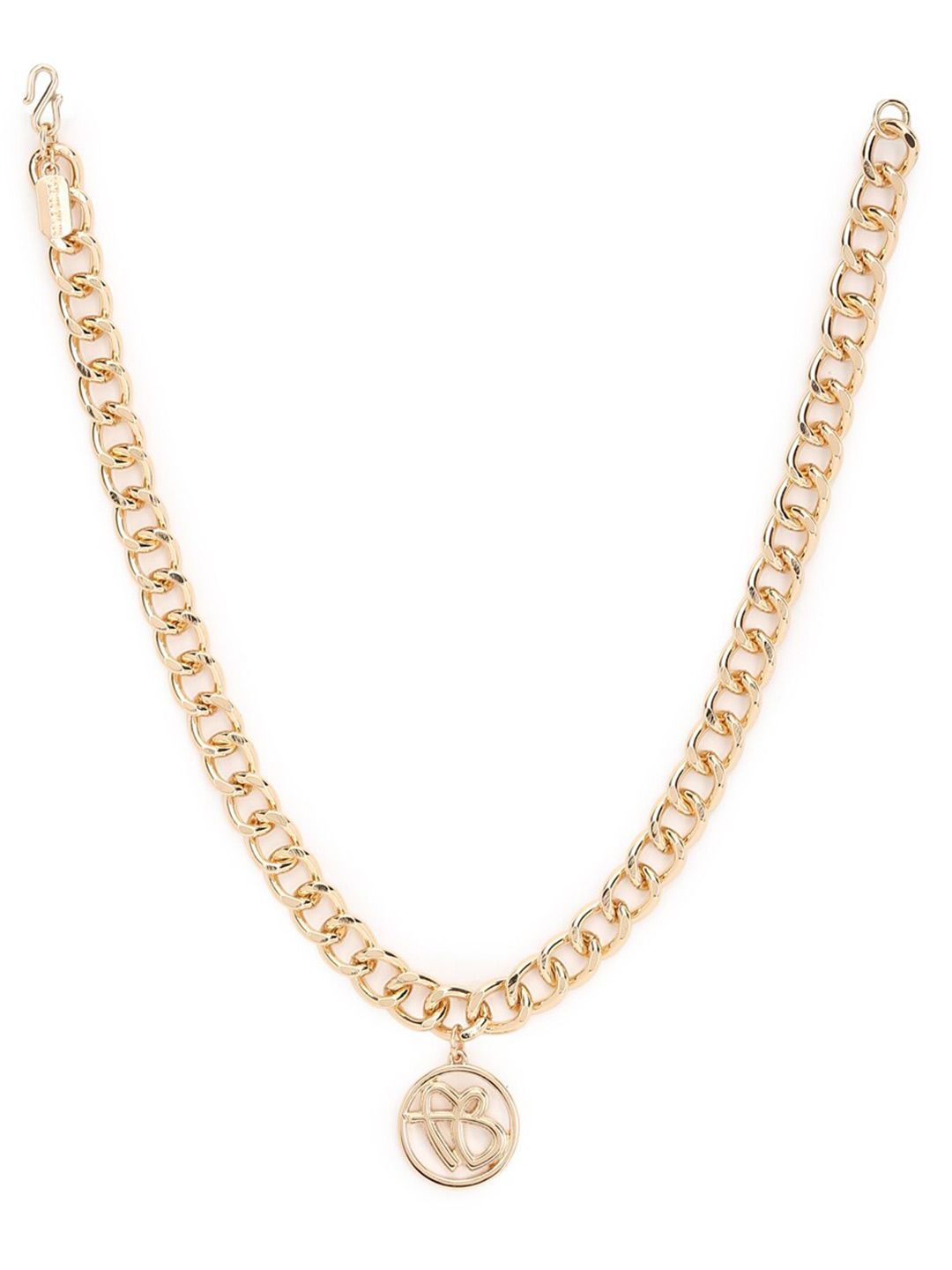 FOREVER 21 Gold-Toned Linked Chain Necklace Price in India