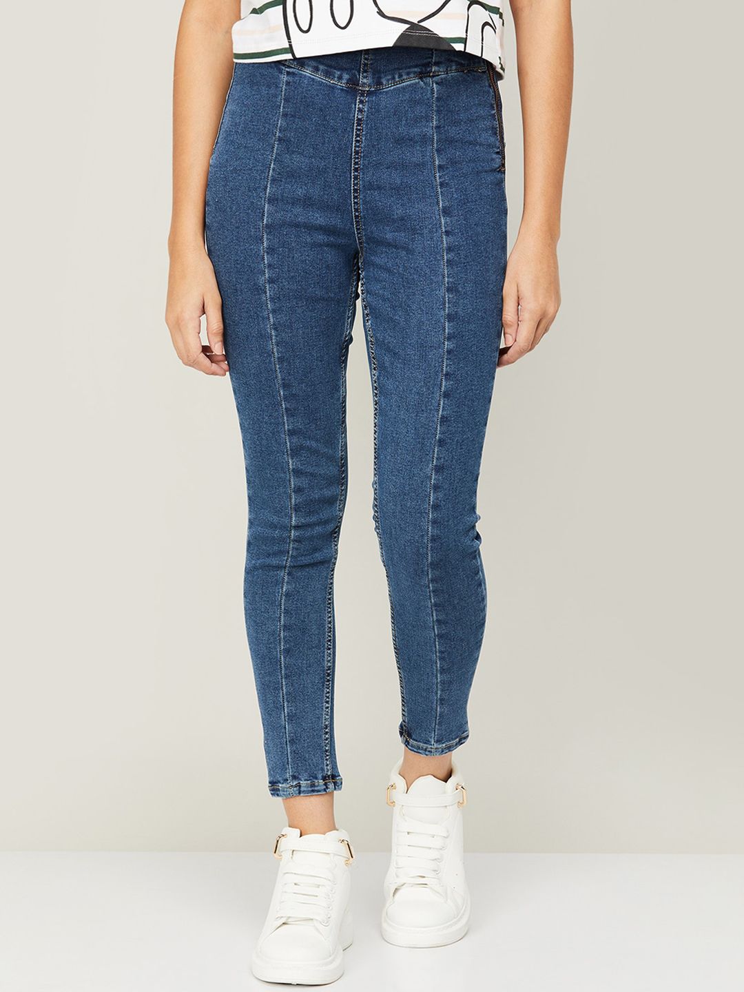 Ginger by Lifestyle Women Blue High-Rise Jeans Price in India