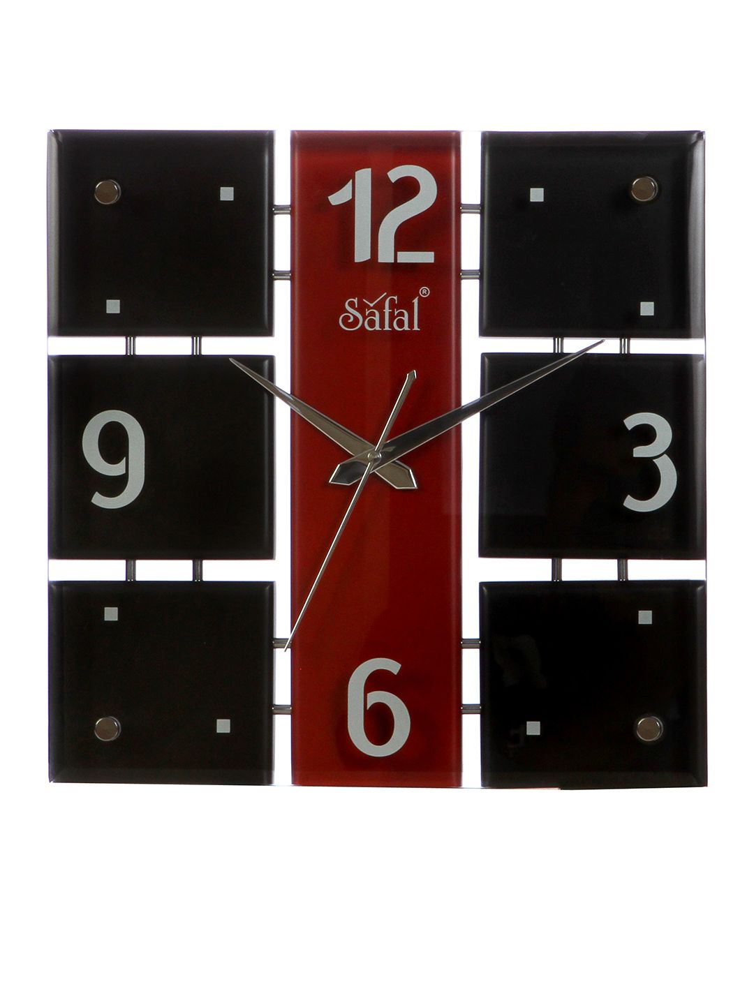 Safal Red & Black Dial 30 cm Analogue Wall Clock Price in India