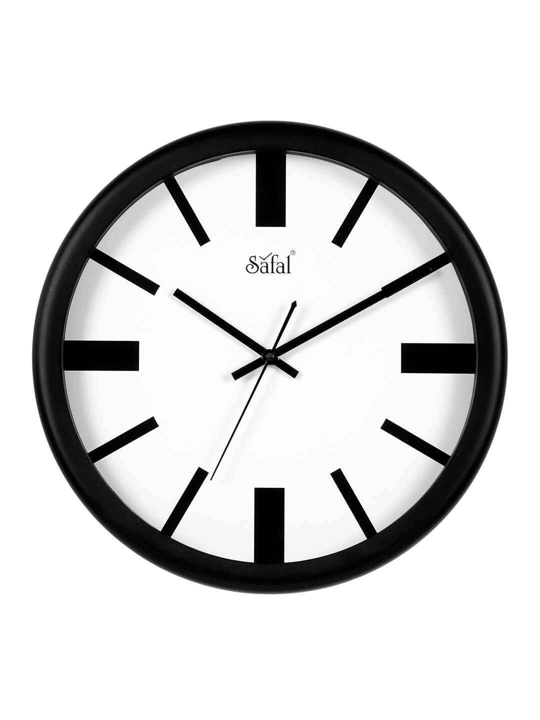 Safal Black & White Dial 34 cm Analogue Wall Clock Price in India