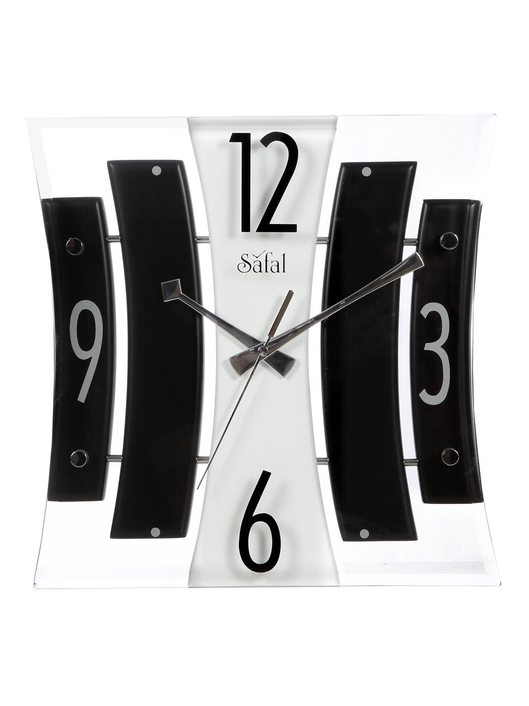 Safal White & Black Dial 30 cm Analogue Wall Clock Price in India