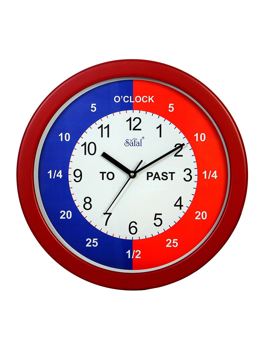 Safal Red & White 34 cm Analogue Wall Clock Price in India