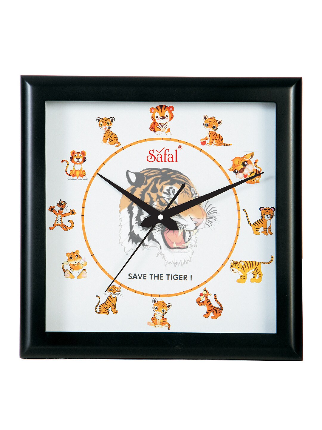 Safal White Printed Analogue 29 cm Wall Clock Price in India