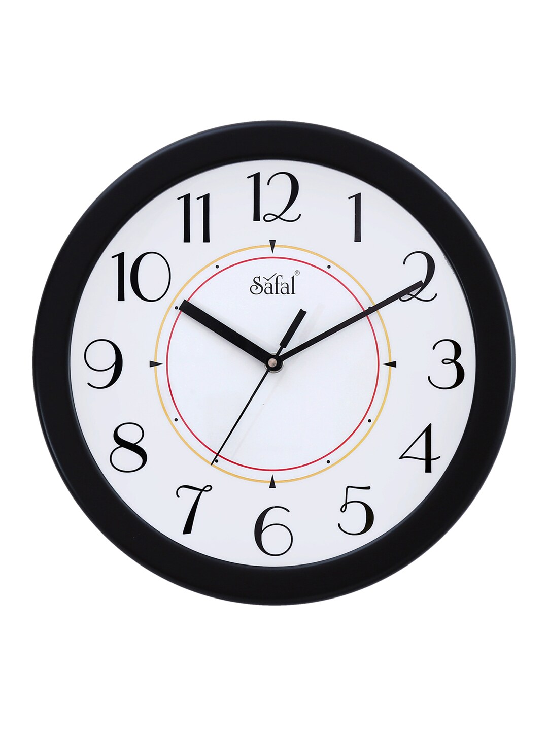 Safal White & Black Dial 29 cm Analogue Wall Clock Price in India
