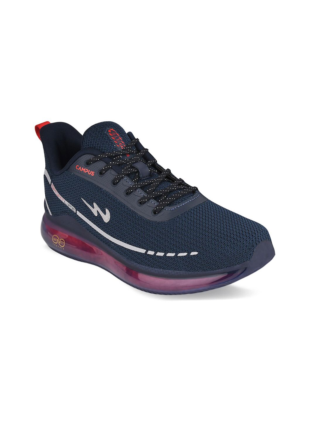 Campus Men SENSOR Navy Blue Mesh Running Shoes