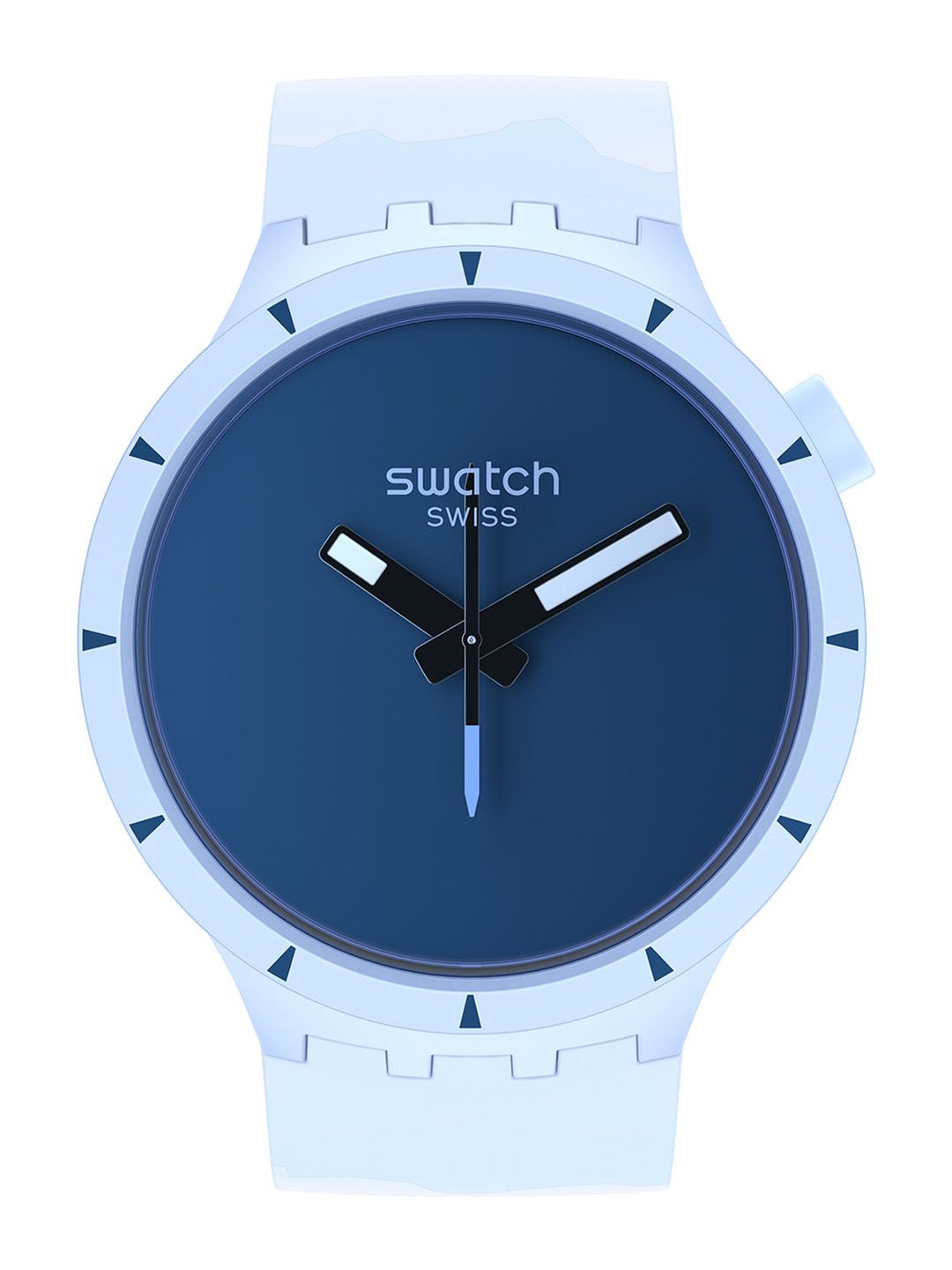 Swatch Unisex Blue Dial & Blue Straps Analogue Watch SB03N102 Price in India