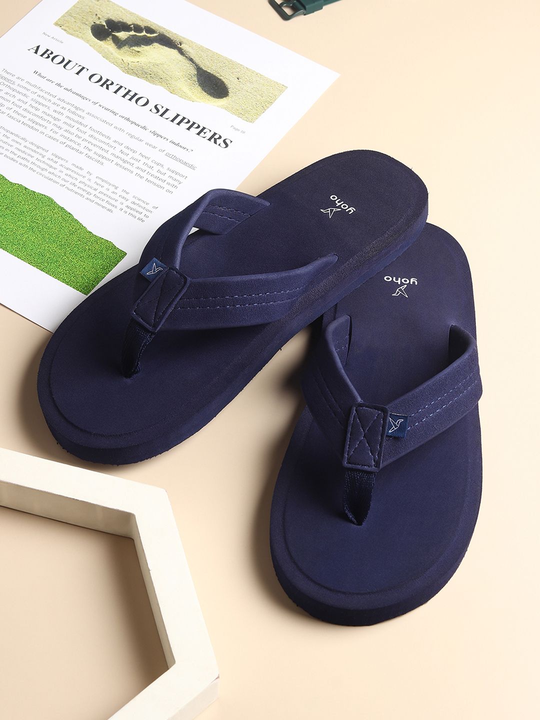 yoho Men Bubbles Ortho Comfortable Thong Flip-Flops