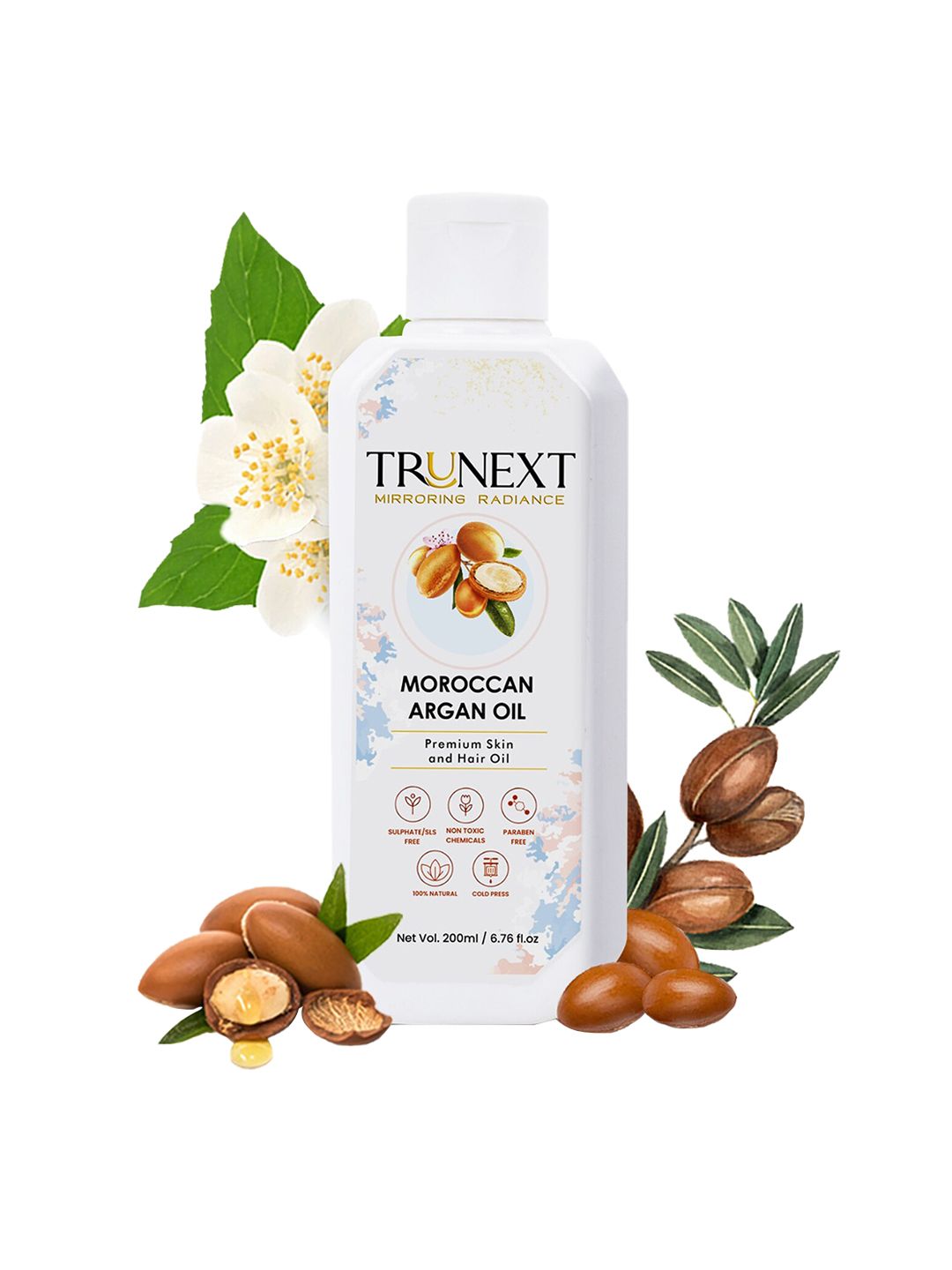 TRUNEXT Pure & Natural Moroccan Argan Oil 200 ml Price in India