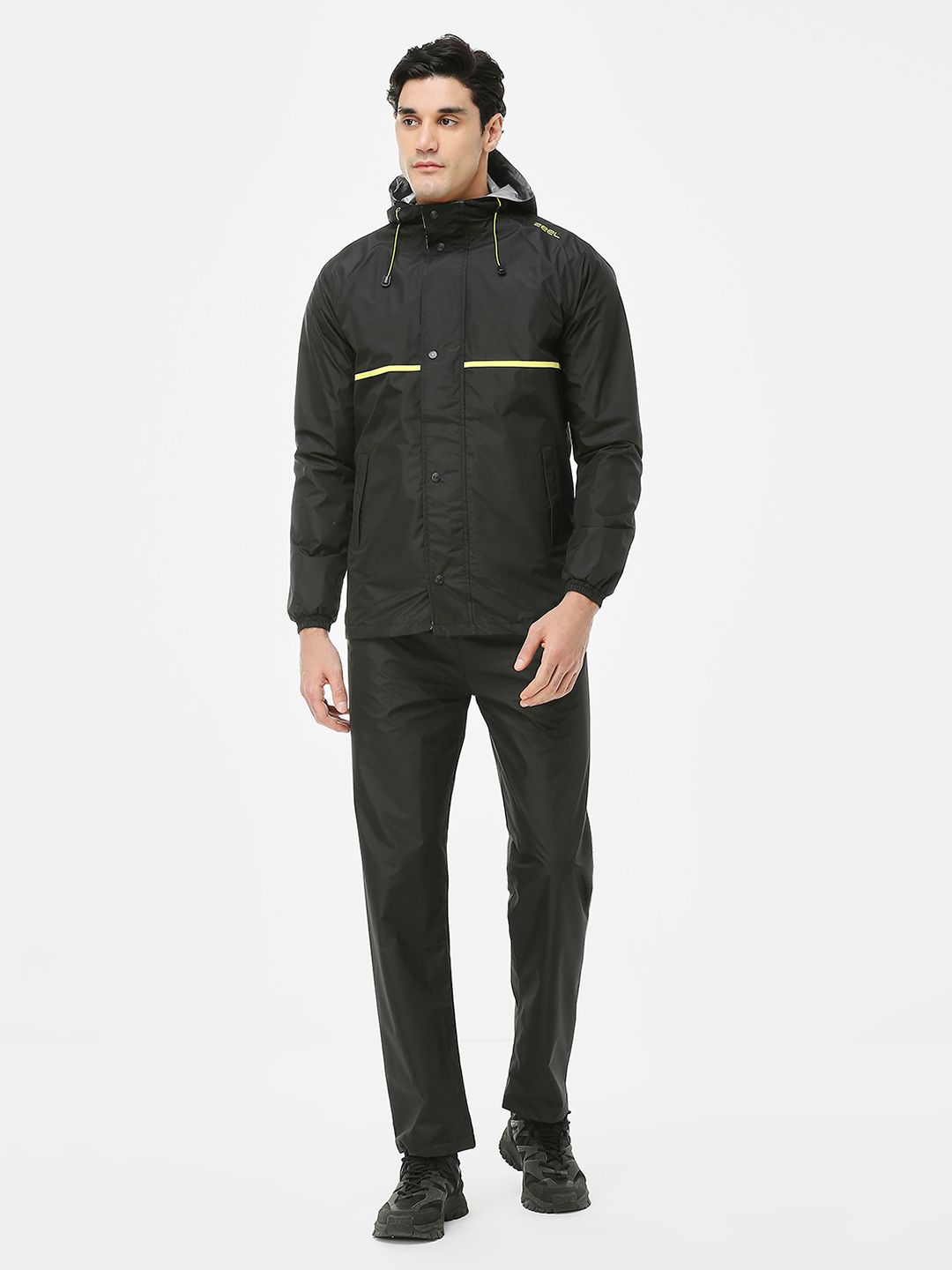 Buy Zeel Men Olive-Green & Blue Solid Reversible Rain Suit - Rain