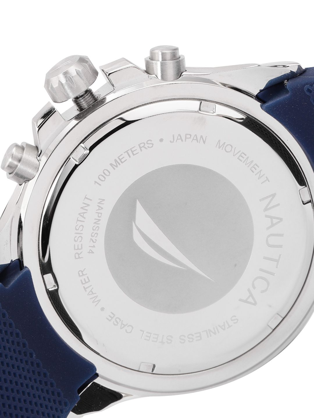 Nautica NAPCNS214 Orologio Casual Uomo, Cassa In Resina Blu 49.5mm, Cinturino Silicone, Quadrante Con Indicatori Luminosi