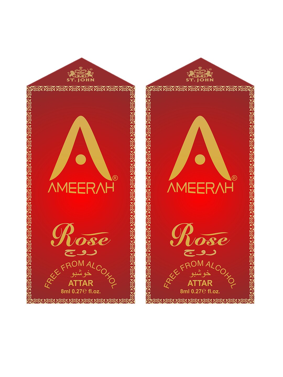 St. John Set of 2 Ameerah Rose Attar - 8 ml Each Price in India
