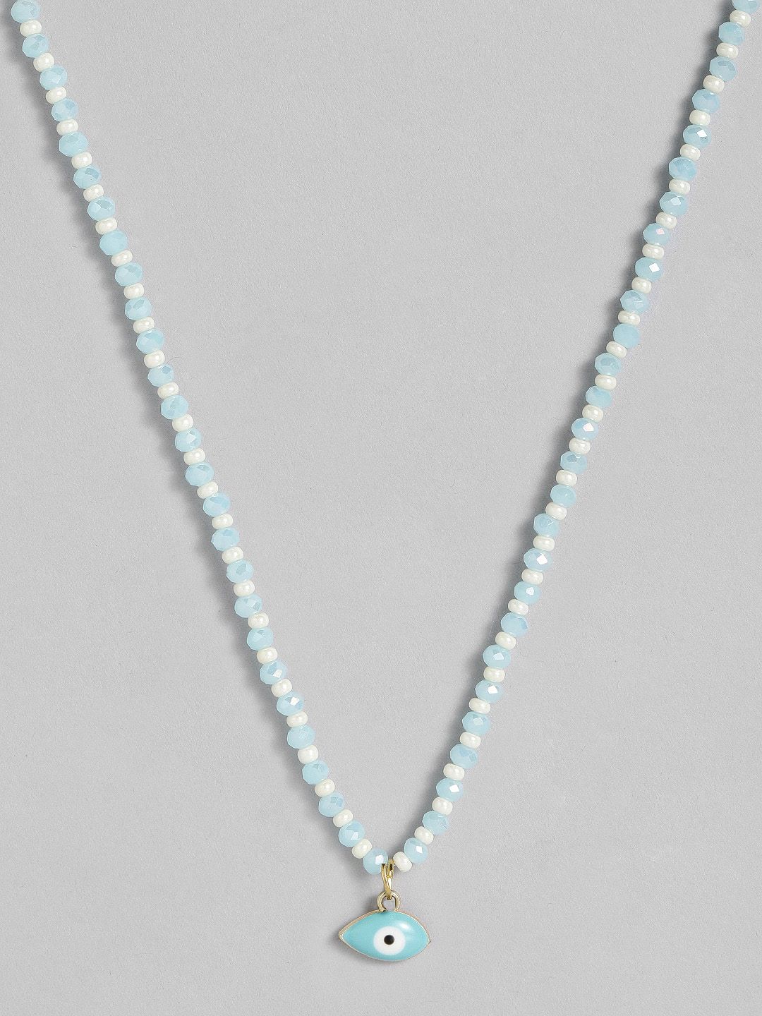 CHINI C Blue Artificial Beads Necklace Price in India