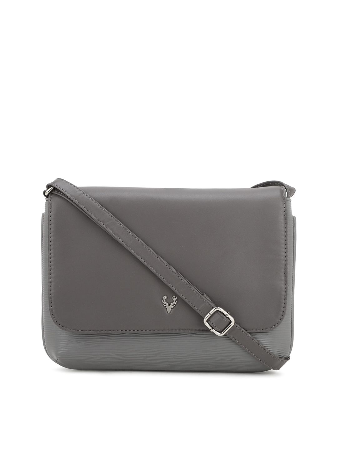 Allen Solly Woman Grey PU Structured Sling Bag Price in India