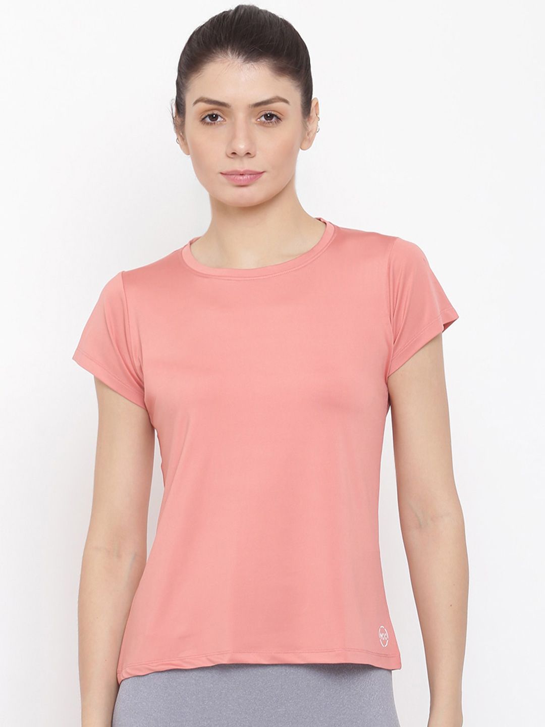 MKH Women Pink Dri-FIT Running T-shirt Price in India